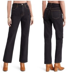 Slvrlake London High Rise Straight Jeans in Night Flight